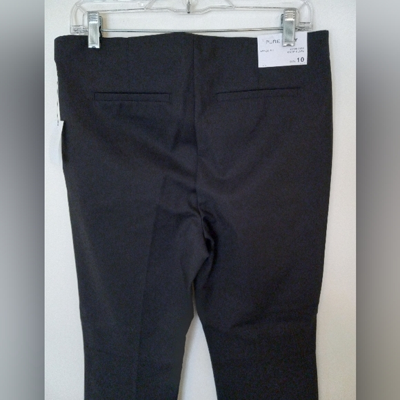 Pure Navy Astor crop flare black side zip trouser size 10 NWT - Picture 6 of 6